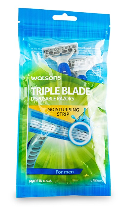 Станки для бритья мужские Watsons одноразовые 3 шт