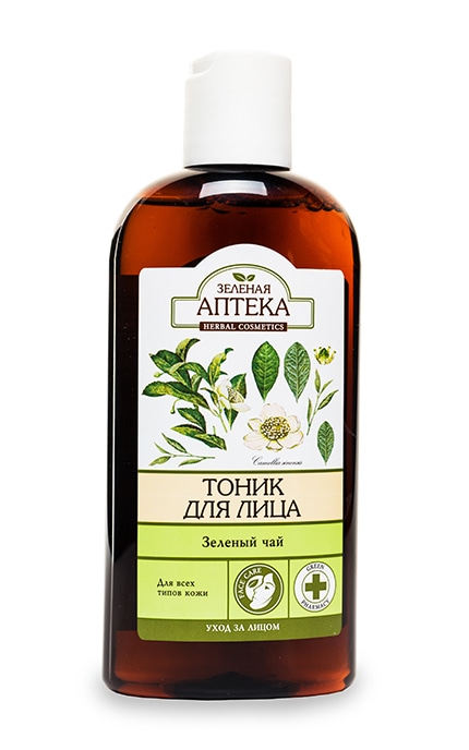 ЗЕЛЕНА АПТЕКА-Тоник для лица Зеленая Аптека Зеленый чай-4823015929663
