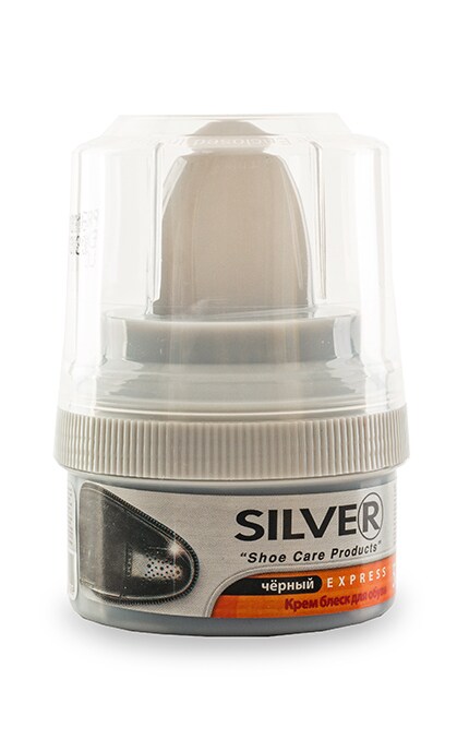 SILVER-Крем-блеск для обуви Silver Express Черный -8690757001096