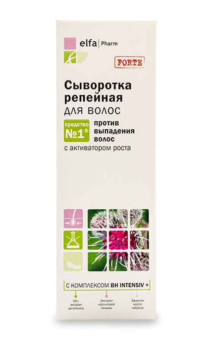 ЭЛЬФА-Сироватка Elfa Pharm Реп'яхова Проти випадіння волосся-4823015916342