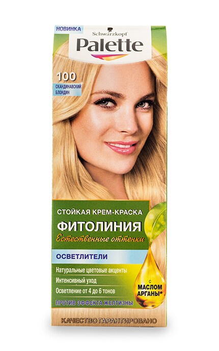 Крем-краска для волос устойчивая Palette Фитолиния оттенок 100 ...