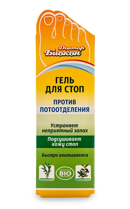 БИОКОН-Гель для стоп Доктор Биокон Против потоотделения-4820008315847
