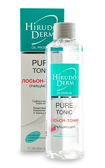 HIRUDODERM-Лосьйон-тонік Hirudo Derm Pure Tonic Очищувальний-4820008313171