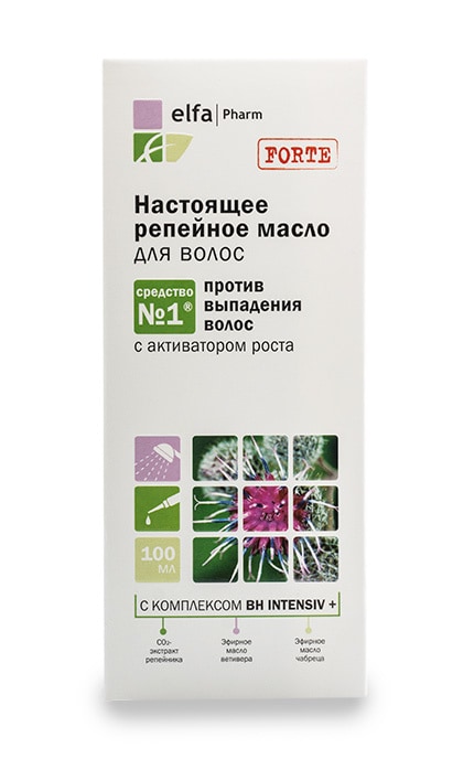 Репейное масло для волос Elfa Pharm Forte 100 мл