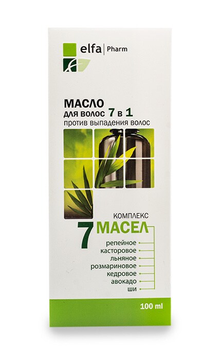 Олія для волосся Elfa Pharm проти випадіння волосся 7 в 1