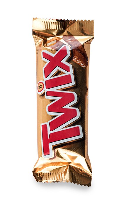 Песочное печенье Twix с карамелью покрытое молочным шоколадом 50 г