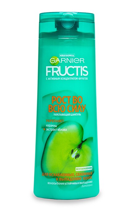 GARNIER FRUCTIS-Шампунь Garnier Fructis Рост в полную силу для ослабленных волос, склонных к выпадению-3600541775855
