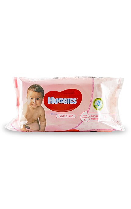 HUGGIES-Дитячі вологі серветки Huggies Soft Skin-5029053550206