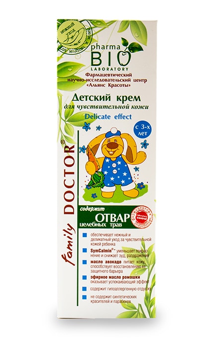 BIO PHARMA-Дитячий крем Family Doctor Delicate Effect для чутливої шкіри-4823080000519