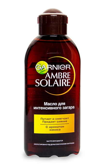 GARNIER AMBRE SOLAIRE-Олія для інтенсивної засмаги Garnier Ambre Solaire з ароматом кокоса-3600540130808
