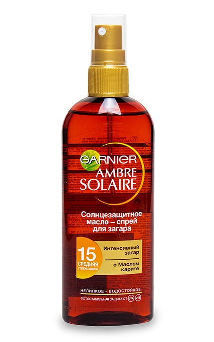 GARNIER AMBRE SOLAIRE-Олія-спрей для засмаги Garnier Ambre Solaire SPF 15-3600540873279
