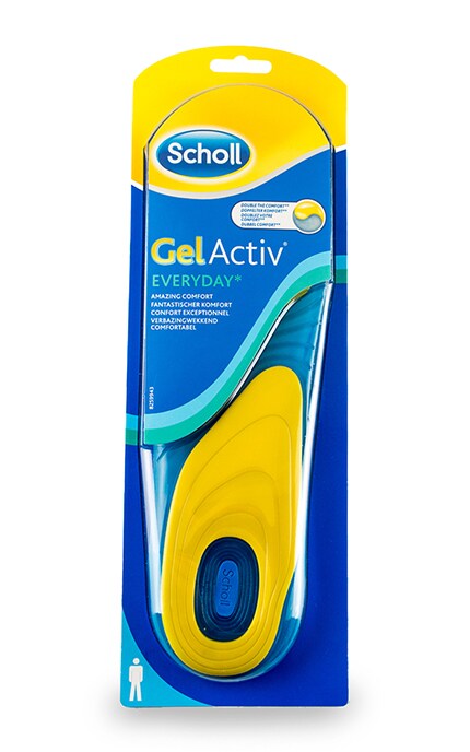 SCHOLL-Устілки Scholl GelActiv чоловічі на кожен день, розмір 40-46-5052197038002