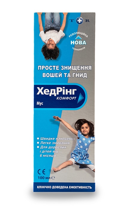 ДЕЛЬТА МЕДИКАЛ-Мус для знищення вошей та гнид ХедРінг Комфорт-5011309760613