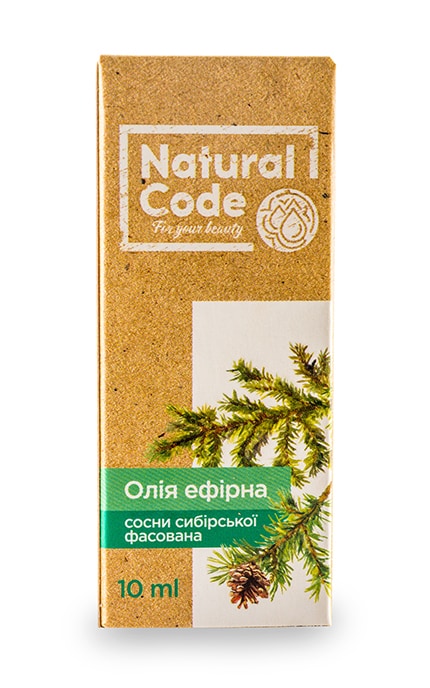 NATURAL CODE-Ефірна олія сосни сибірської Natural Code фасована-4820174890940