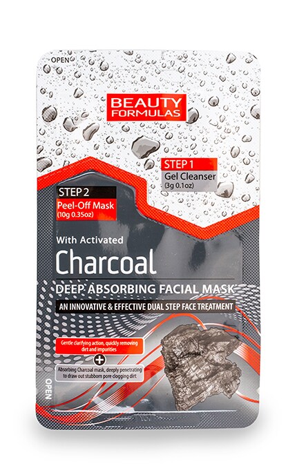 BEAUTY FORMULAS-Маска-пленка для лица Beauty Formulas с углем-5012251012386