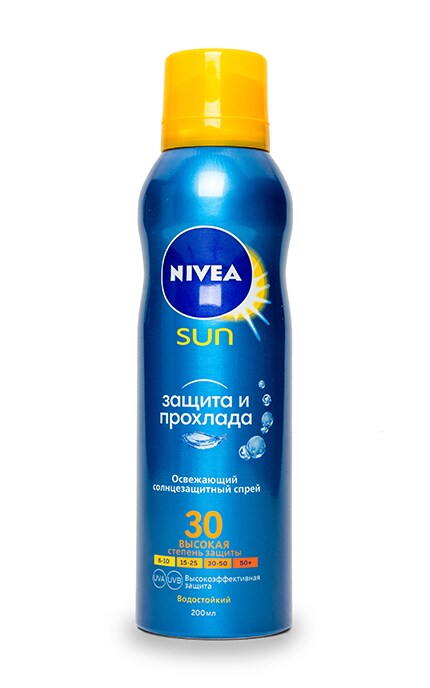Спрей солнцезащитный Nivea SPF 30 Защита и прохлада