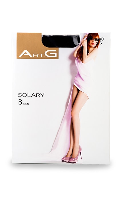 ART G-Колготки ArtG Solary Nero 8 den жіночі-4820040114873