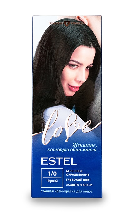 ESTEL-Стійка крем-фарба Estel Love, чорний 1.0-4606453044927