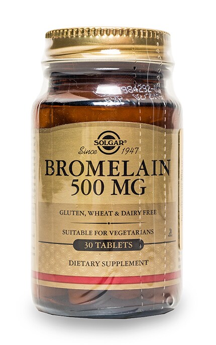 SOLGAR VITAMIN_СОЛГАР-Біологічно-активна добавка Solgar Бромелайн таблетки 500 мг-2278990000000