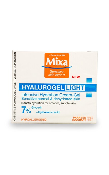 Крем-гель для лица Mixa Hyalurogel Light для нормальной обезвоженной чувствительной кожи интенсивный увлажняющий 50 мл