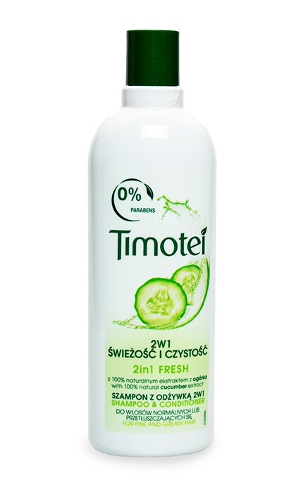 Шампунь и бальзам-ополаскиватель Timotei Fresh Чистота и свежесть