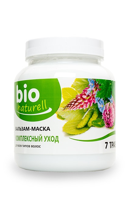BIO NATURELL-Бальзам-маска Bio Naturell 7 трав комплексний догляд для всіх типів волосся-4820168432033