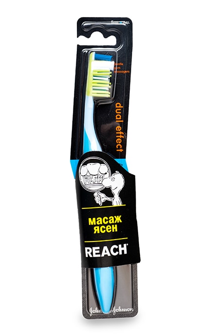 REACH-Зубная щетка Reach Dual Effect жесткая-3574660120110