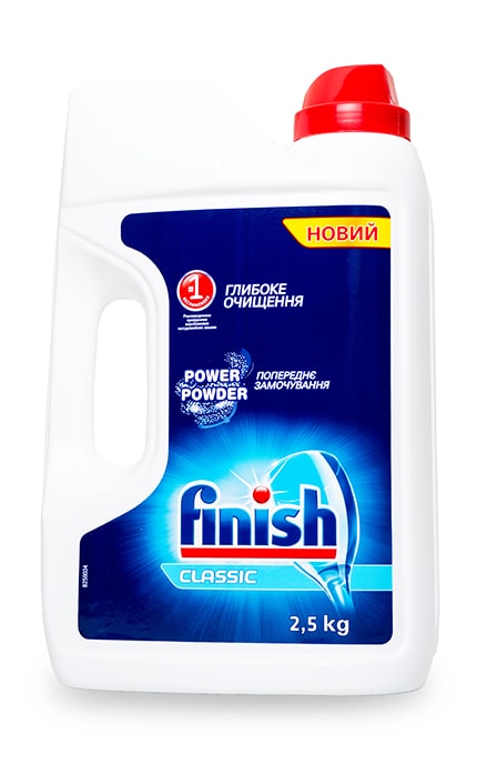 FINISH-Засіб для миття посуду в посудомийних машинах Finish Classic Power Powder безфосфатний порошкоподібний -8594002681487