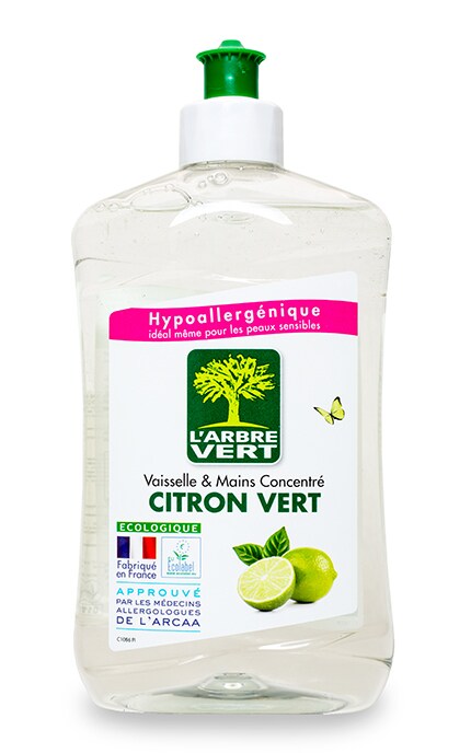 LARBRE VERT-Рідина для миття посуду L'Arbre Vert Лайм-3450601016233