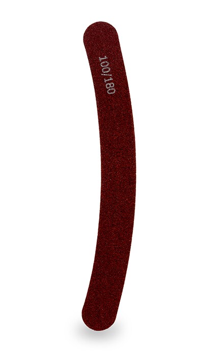 GLOSS&STYLE-Пилочка для нігтів Gloss&Style Банан Бордова 100/180-9210000012281