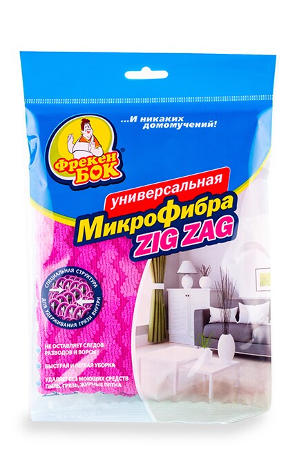ФРЕКЕН БОК-Серветка Фрекен Бок Мікрофібра Zig Zag універсальна-4823071628715