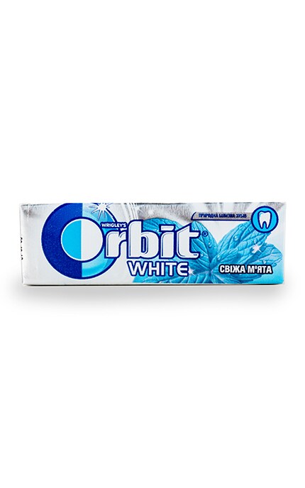 Жевательная резинка без сахара Orbit White Свежая Мята с ароматом мяты и ментола 10 шт
