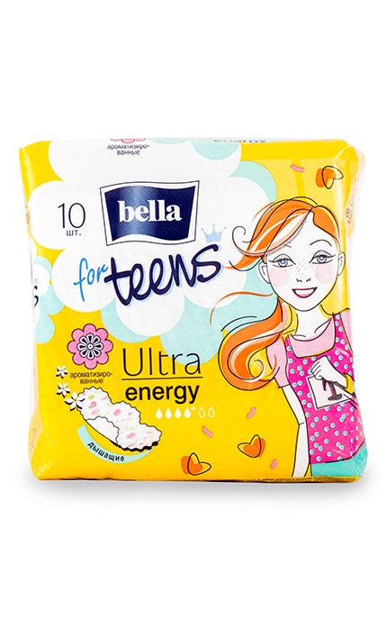 Прокладки женские гигиенические Bella for Teens Ultra Energy гигиенические 10 шт