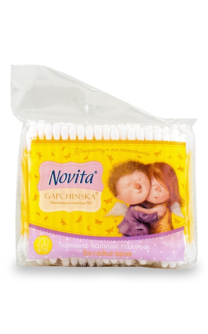 NOVITA-Косметичні ватні палички Novita Gapchinska-4823071629576