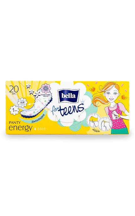 BELLA-Ежедневные прокладки Bella for Teens Panty Energy гигиенические-5900516311636