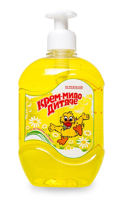 Крем-мыло детское Supermash с экстрактом ромашки 490 мл