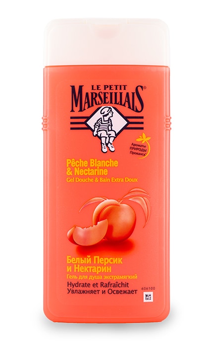 MARSEILLAIS-Гель для душу Le Petit Marseillais Білий персик та нектарин-3574661285955