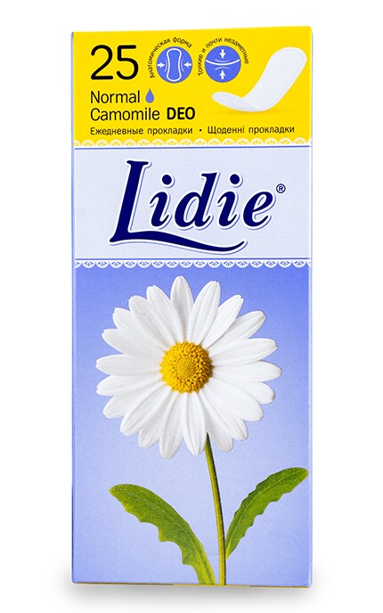 LIDIE-Щоденні прокладки Lidie Camomile Deo Normal жіночі гігієнічні-5029053540207