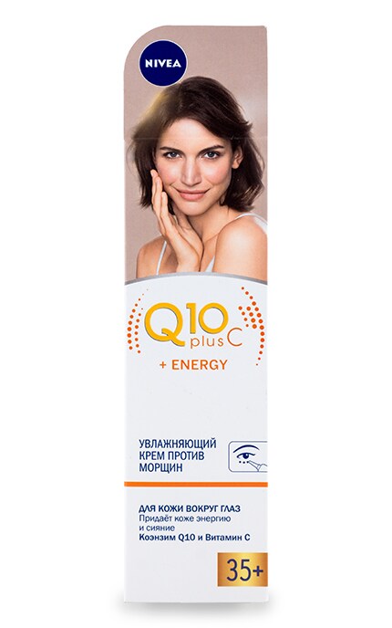Крем для кожи вокруг глаз Nivea Q 10 plus C + Energy 35+