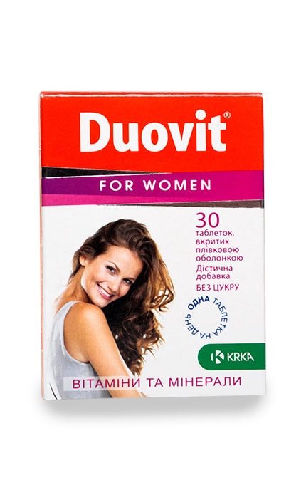 Витаминно-минеральный комплекс Дуовит для женщин Таблетки