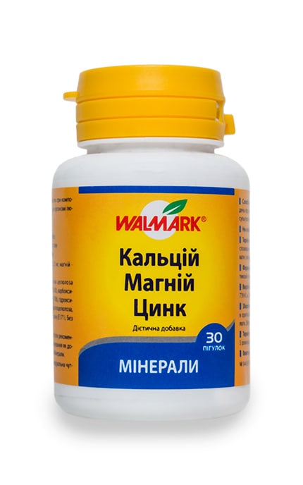 ВАЛМАРК-Диетическая добавка Walmark Кальций Магний Цинк 30-8594003970443
