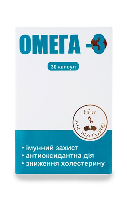 ЗДОРОВЬЕ И КРАСОТА-Вітаміни Enjee Омега-3, 1000 мг -4820142432585