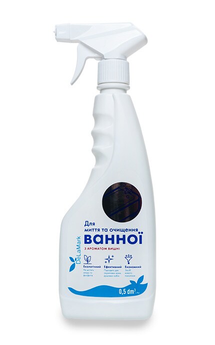DELAMARK-Засіб для миття та очищення ванної De La Mark з ароматом вишні -4820152330697