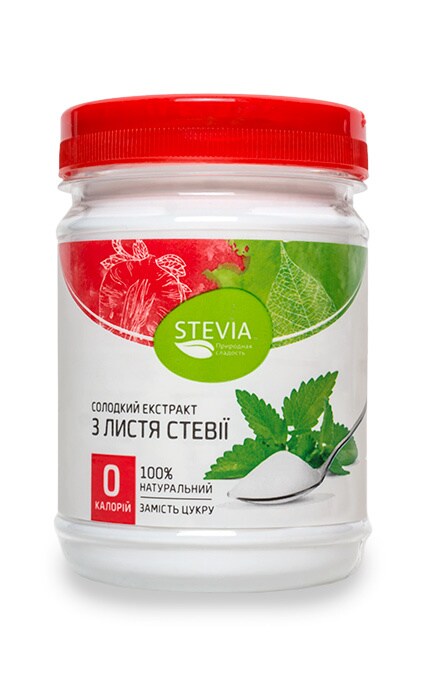 ГУДВІЛ-ІНВЕСТ-Добавка дієтична Stevia+ Солодкий екстракт з листя стевії-4820130350037