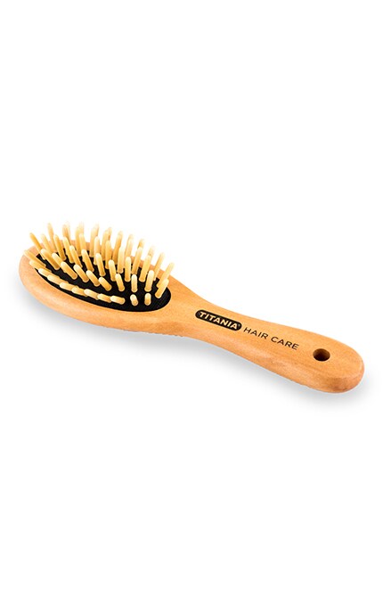 TITANIA-Щітка для волосся Titania Hair Care дерев'яна масажна-4008576028202