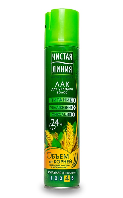 ЧИСТАЯ ЛИНИЯ-Лак для волосся Чистая Линия Об'єм від коренів-4600702098143