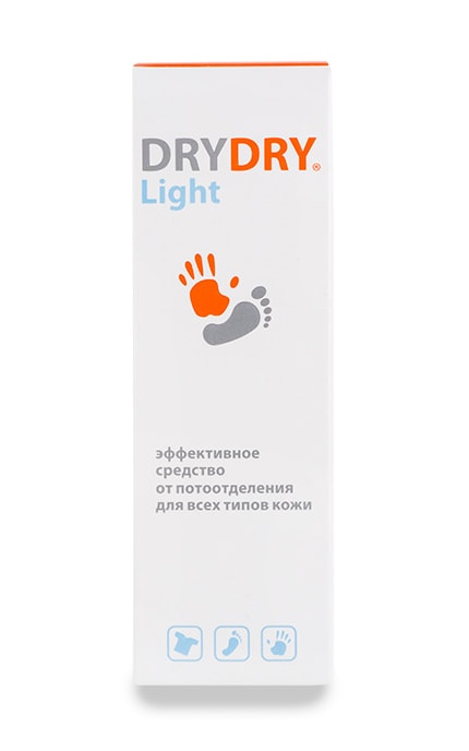 Средство от чрезмерного потоотделения Dry Dry Light 50 мл