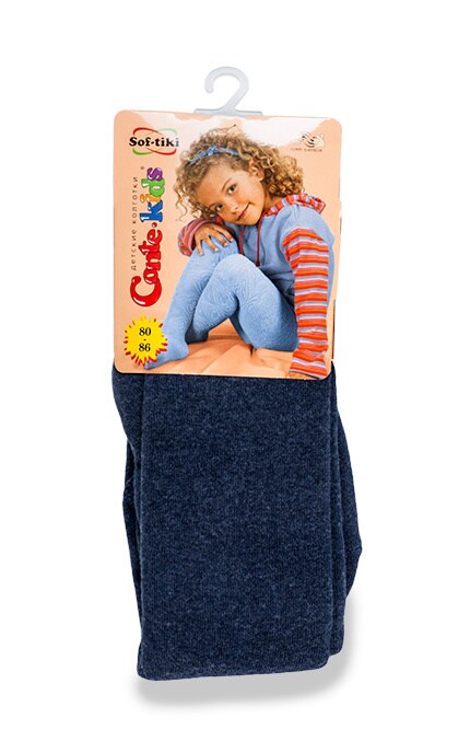 CONTE KIDS-Колготи дитячі Conte-kids Sof-tiki Темно-сині розмір 80-86 -4810226039212