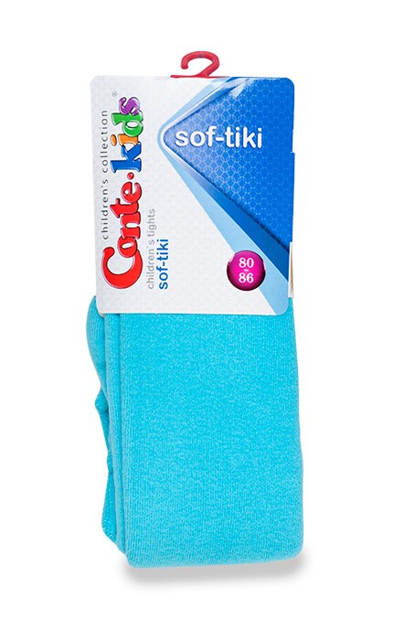 CONTE KIDS-Колготки детские Conte-kids Soft-tiki бирюзовые (р. 80-86)-4810226124826