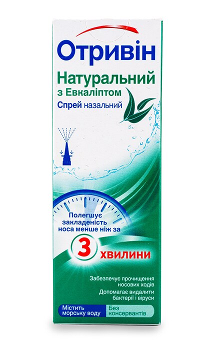 OTRIVIN-Спрей назальний Отривін натуральний з евкаліптом-4820178280181